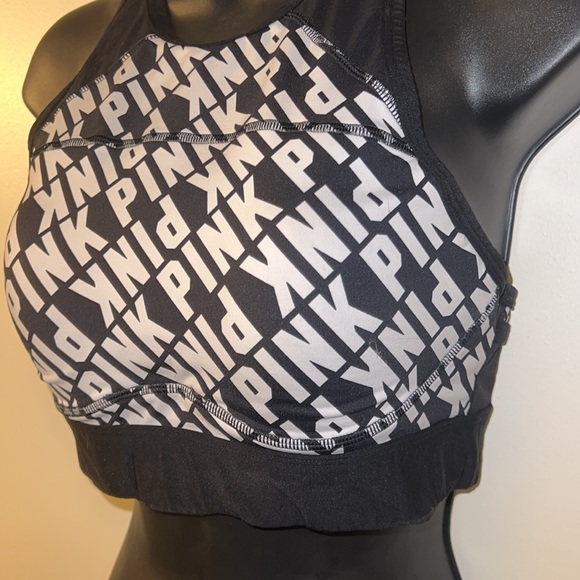 CLASSICE PINK LOGO SPORTS BRA - Picture 2 of 9